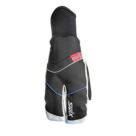 Swix Women's Shield Split Warm Breathable Primaloft Insulated Winter Sports Skiing Mittens, Black, X-Small