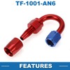 A ABSOPRO Male Flare Reducer Hose Fitting Adapter TF-1001-AN6 180°