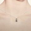 Sterling Silver Fox Charm Necklace, 18"