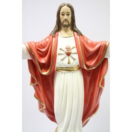 24" Blessing Sacred Heart of Jesus Christ Italian Statue Sculpture Figure Made in Italy