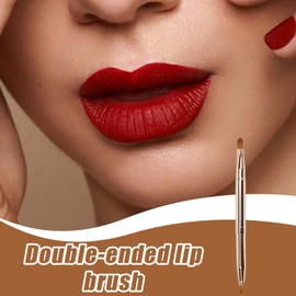 Lip Brush for Lipstick - Portable Makeup Applicator for Lipstick Liner,Multi-functional Lip Stick Brush with Cap for Gloss, Eyeshadow, Creams