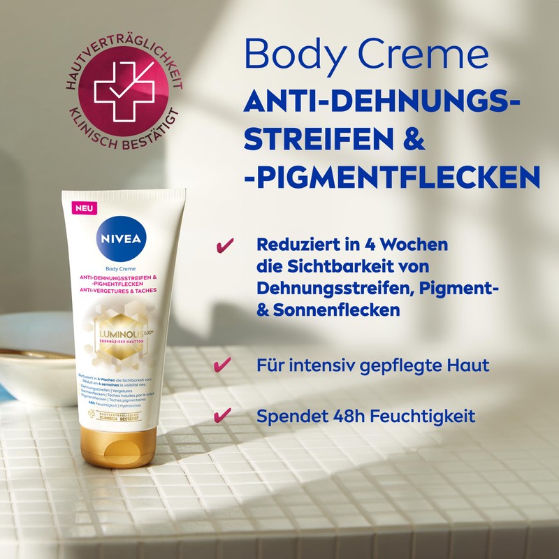 NIVEA Body Creme Anti-Dehnungsstreifen & -Pigmentflecken 200ml