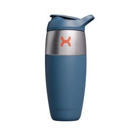 Promixx Pursuit Shaker Bottle 950ml Single Wall Stainless Steel Protein Shaker Bottle, Super Smooth Shakes, 950ml, Midnight Blue