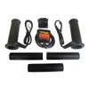 Motorcycle heated grips, black, bar end type to fit 7/8"