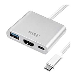 Select Sound Adaptador USB C a HDMI, 3 en 1 Multipuerto
