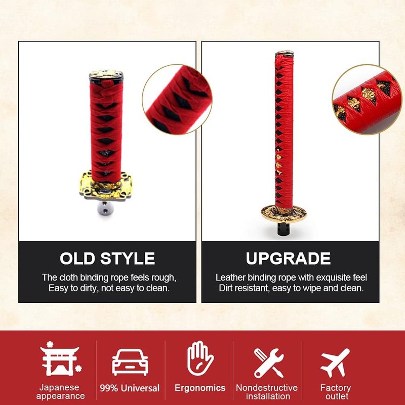 GSTP Katana Shift Knob Samurai Sword Gear Shifter Universal Compatible