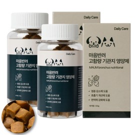 Heart Companion Mall High-Concentration Bronchial Dog Nutrient Coughing Improvement, 2 Pieces, Respiratory Trachea, 60 Tablets / 마음반려몰 고함량 기관지 강아지영양제 기침개선, 2개, 호흡기기관지, 60정