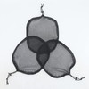 BTWTRY 3Pcs Black Ponytail Net Base Cap with Elastic Drawstring