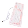 Foldable Silicone Keyboard 106 Keys Waterproof Dustproof Foldable USB Wired