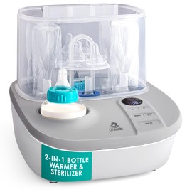 Lil' Jumbl 2-in-1 Baby Bottle Warmer & Sterilizer Dryer, Sterilizes Steams & Dries Accessories, Warms & Defrosts Milk & Formula, Temperature, Timer and Auto Shut-Off