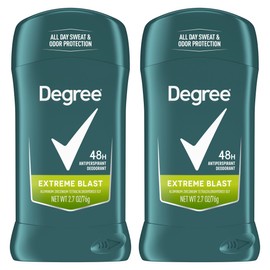 Degree Men Original Protection Antiperspirant Deodorant Extreme Blast Twin Pack 48-Hour Sweat and Odor Protection Antiperspirant For Men 2.7 oz