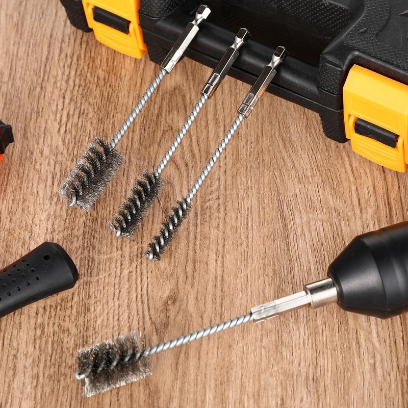 4 Pcs Stainless Steel Wire Brushes for Drill Stainless Steel