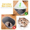 Cat Litter Box Liners Compatible with Top Entry Litter Pans