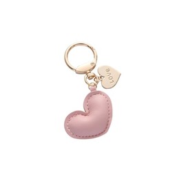 WJR Charm Love Heart Keychain Heart Accessories for Handbags Bag Purse PU Heart Keychain Valentine's Day Gift for Women(Pink)