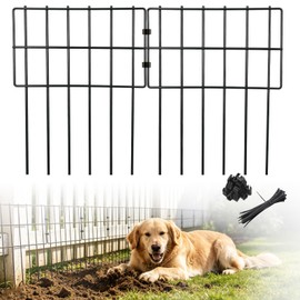 Sprigra Animal Barrier Fence 17 in (H) X 27 Ft (L), Dig Defence Animal Barrier 25pcs, Metal Garden Fence Blockers, Fence Barrier for Bottom of Fence for Dogs, Rabbits, Groundhog