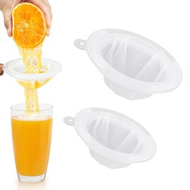 XUZOPIM 2 Pieces Fine Mesh Sieve Nylon Sieve Filter Mesh, 13 cm 15 cm Food Strainer Filter, Fine Mesh Sieves, Kitchen Funnel for Filtering Juice, Oils, Milk, Coffee, Wine 100 Mesh and 300 Mesh