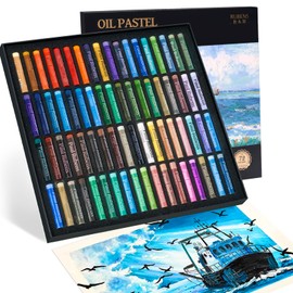 Paul Rubens Oil Pastels for Artists, 72 Landscapes Colors Artist Soft Oil Pastel Set Vibrant and Creamy, Oil Pastel Ideal for Sketching, Decorative Painting, Making Pictures Like Oil Painting