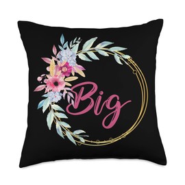 Little Pledge Rush Alumnae Family Reveal Party Fun Big Little Sorority Week Reveal College Sister Recruitment Throw Pillow, 18x18, Multicolor