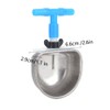 10Pcs Rabbit Drinking Water Bowl, Stainless Steel Rabbit Drinker, Rabbit