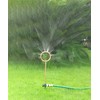Metal Flower Sprinkler Head,Dual-Purpose Garden Decor & 360° Lawn Irrigation