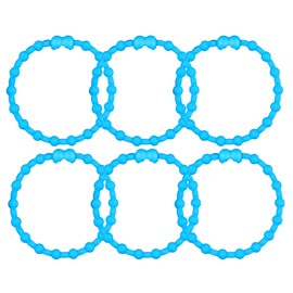 Baby Blue PRO Hair Ties: Easy Release Adjustable for Every Hair Type PACK OF 6