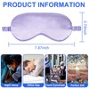2Pack Silk Sleep Mask,IEKEODI Eye Mask for Sleeping,Elastic Blackout Eye