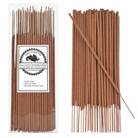 Incense Holder Glass Ash Catcher with 40 Pcs Palo Santo Incense Sticks