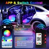 GZ5CG Car Footwell Lights 72 SMD Interior Ambient Lights Multicolor