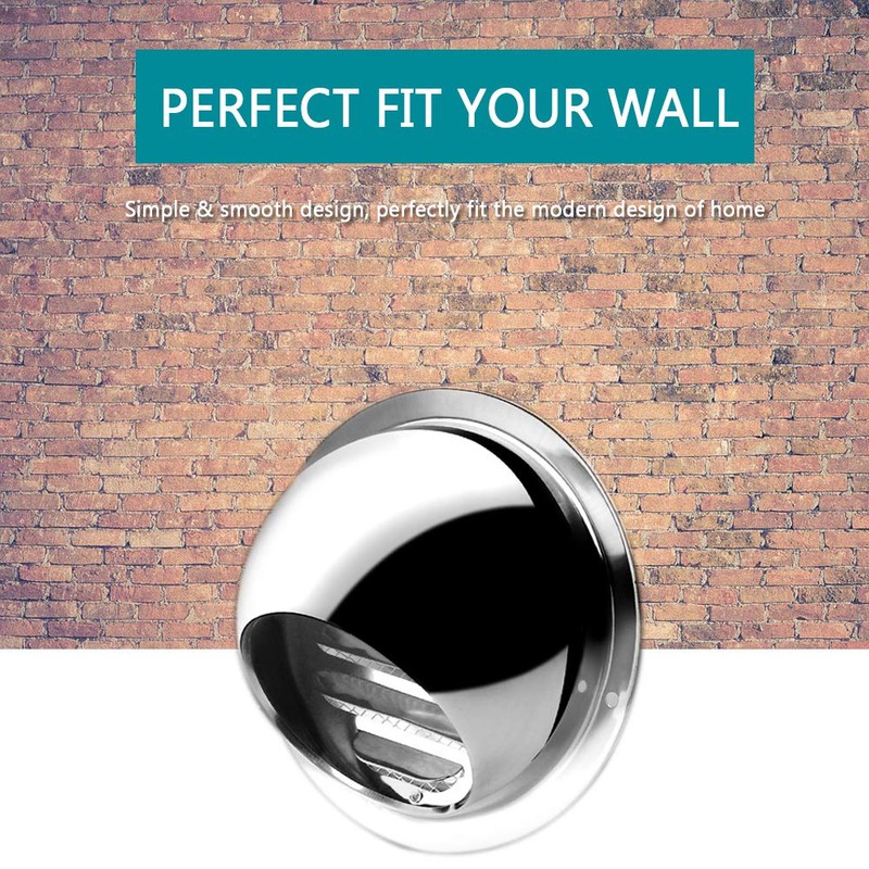 HG Power 304 Stainless Steel Air Vent Round Grille Ventilation
