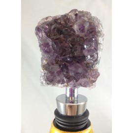 Natural Selections Wine Bottle Stopper, Amethyst Clusters, , Multicolor