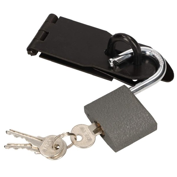 KOTARBAU® Hasp with Padlock Various Sizes Hasp Hinge Throw Armoured