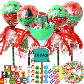 219PCS Christmas Party Favors for Kids 24 PACK Stationery Set, Assorted Christmas Goodie Bag Stuffers Stocking Stuffers, Exchange Gifts for Kids Pencils Erasers Sharpeners