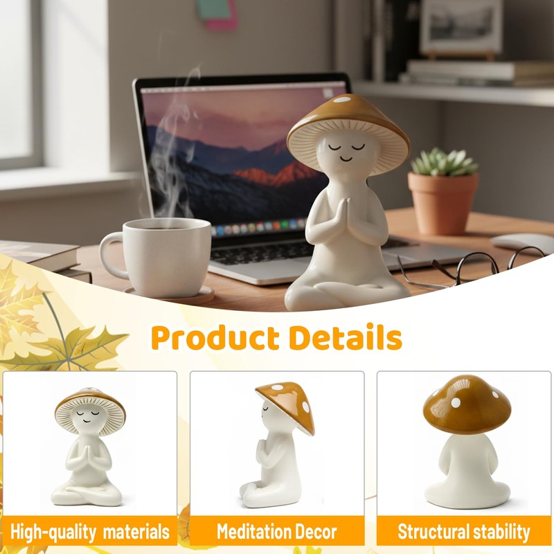 Mushroom Statue, Mushroom Figurines, Whimsical Decor Garden Decor Mushroom Kitchen