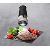 WENKO Electric Mill with Light 2 in 1 Black Salt
