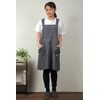 Anes p596 Women's Tunic Type Denim Like Apron, Overalls, Short,