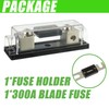 SIGANDG 0/2/4 Gauge AWG Inline ANL Fuse Holder with 300