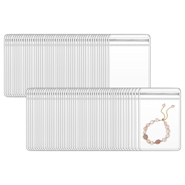 INCAUCA Thick 9.4 mil Small Ziplock Bags for Jewelry, 100