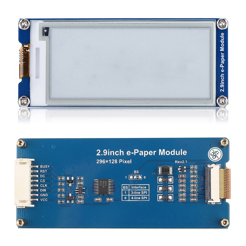 2.9 Inch 296 x 128 EInk EPaper Display Module Board