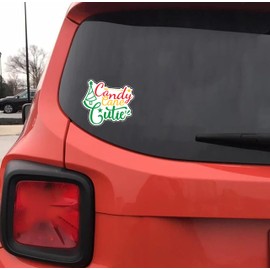 Candy Cane Cutie 6" Vinyl Sticker Decal – Waterproof, Durable Design for Car, Laptop, Wall, Window, and Bumper Application