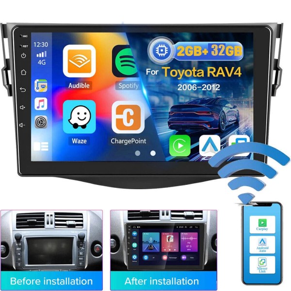Unbranded For TOYOTA RAV4 2007-2012 Car Player GPS Nav Stereo