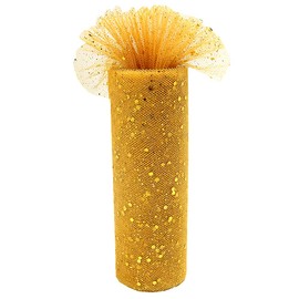 Yuanchuan - Rollos de tul con purpurina láser de 6 x 10 yardas, color plateado para camino de mesa, silla, lazo, tutú, falda de costura, manualidades, boda, cumpleaños, cinta (plata)