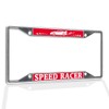 Fastasticdeals Metal Insert License Plate Frame Speed Racer Weatherproof Car