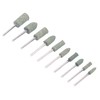 100Pcs Rubber Grinding Head Polishing Bit Various Sizes Accessory Set