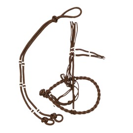 M-Royal Saddles Charros Original Brown Bosal/Rienda Cafe Horse Halter