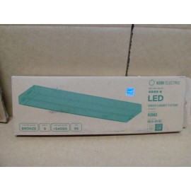 Kobi Electric K8M0 500 lm 4000K LED Under cabinet Lighting Fixture, 14", Bronze