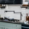 Brass Folding Pot Filler - Deck Mount Faucet for Kitchen