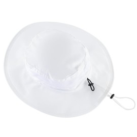 Magracy Unisex Outdoor Wide Brim Sun Hat Summer Bucket Fishing Hats UV Protection Safari Hat Foldable White