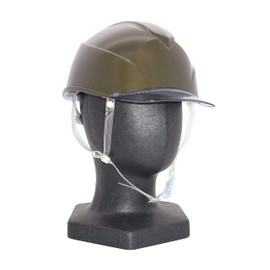 Tanizawa ST#123-JZV-V2 Airlight S Equipped Helmet (Transparent Visor Type, Grooved), Transparent Visor: Gray/Cap Body Color: Dark Olive Transparent Chin Cord Specifications, Tanizawa x GranGear
