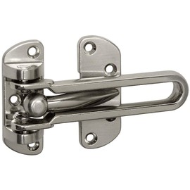Designers Impressions Satin Nickel Swing Bar Door Security Guard : 53553