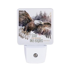 Dexsa Soar On Wings Like Eagles Night Light - LED Plug in Auto On/Off - Automatic, Safe, Illuminates | Adds The Perfect Touch to Any Room | Inspirational Nightlight